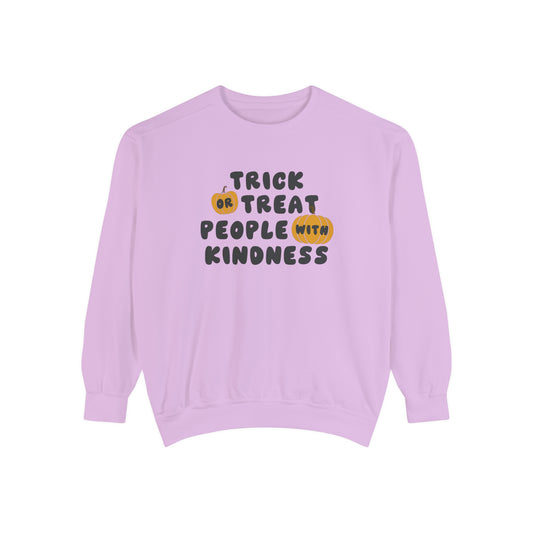 Trick or Treat Kindness Comfort Colors Sweatshirt