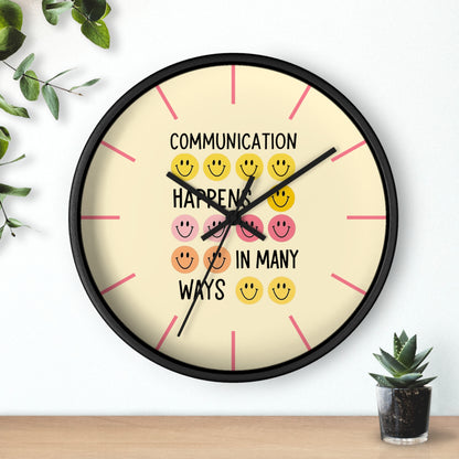 Communication Happens In Many Ways Wall Clock