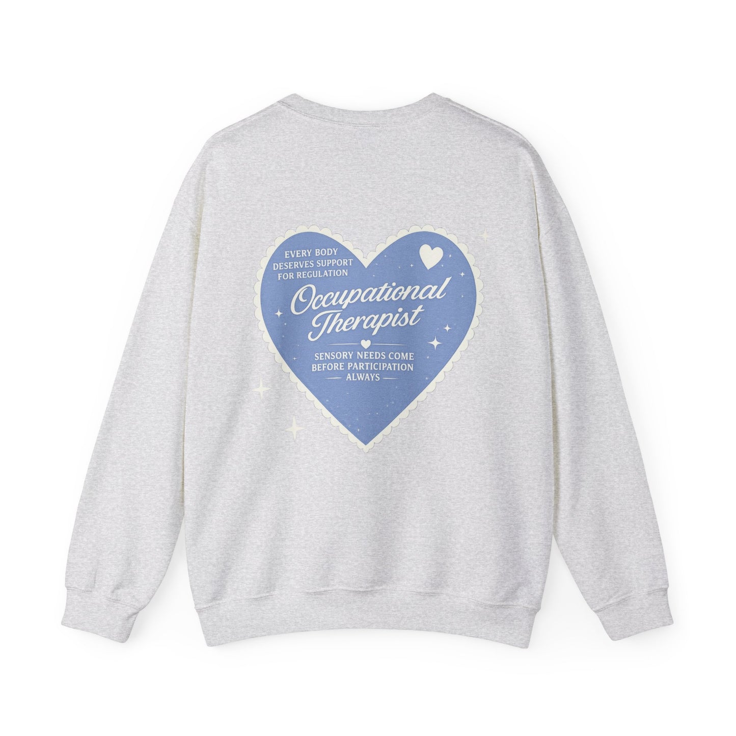 OT Heart Patch Sweatshirt | Front and Back Print