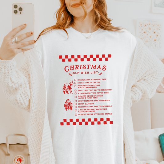 Christmas SLP Wish List Jersey T-Shirt