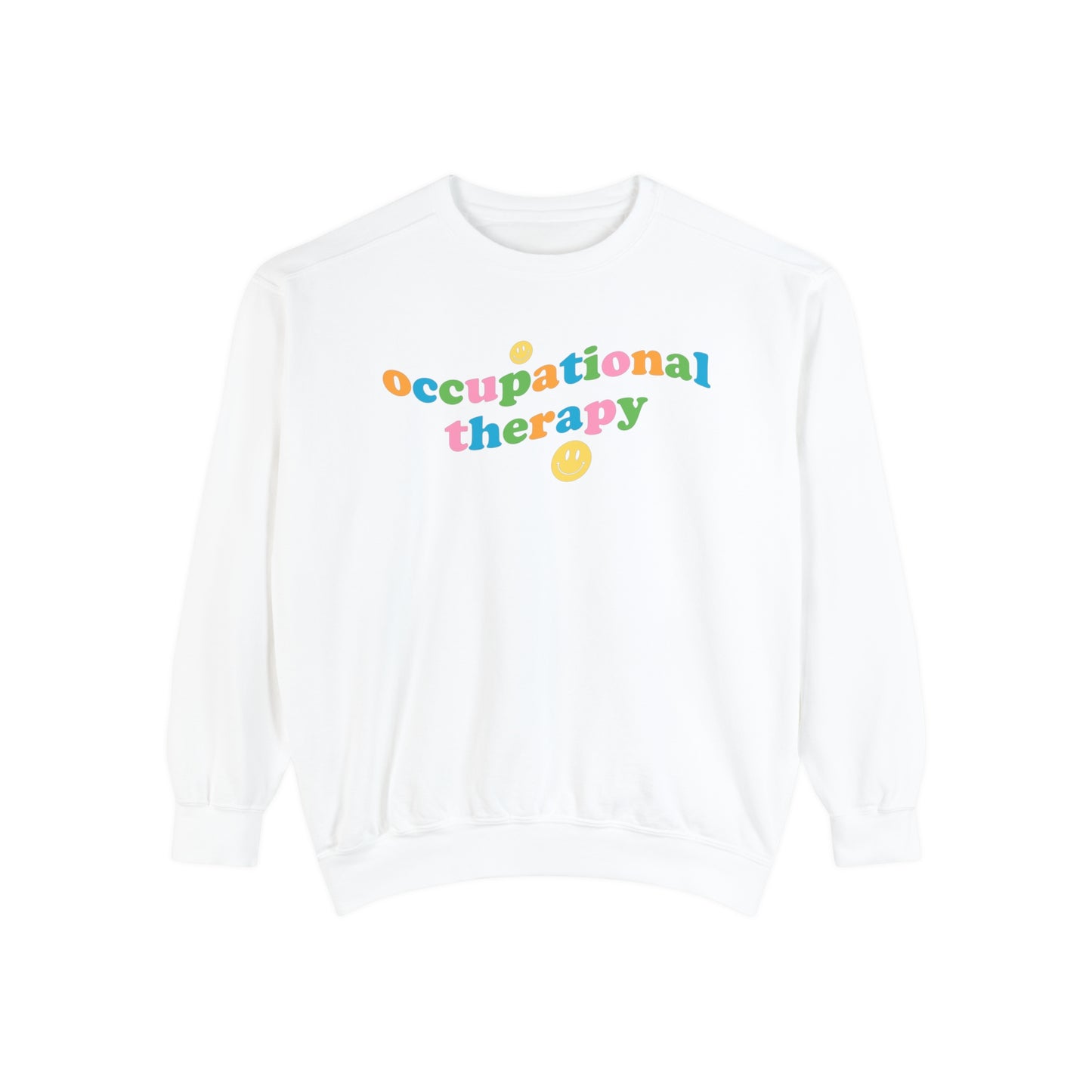 Occupational Therapy Wavy Comfort Colors Sweatshirt