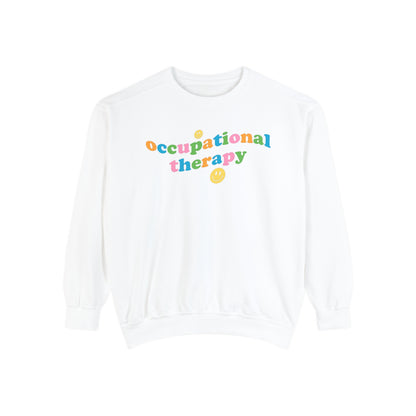 Occupational Therapy Wavy Comfort Colors Sweatshirt