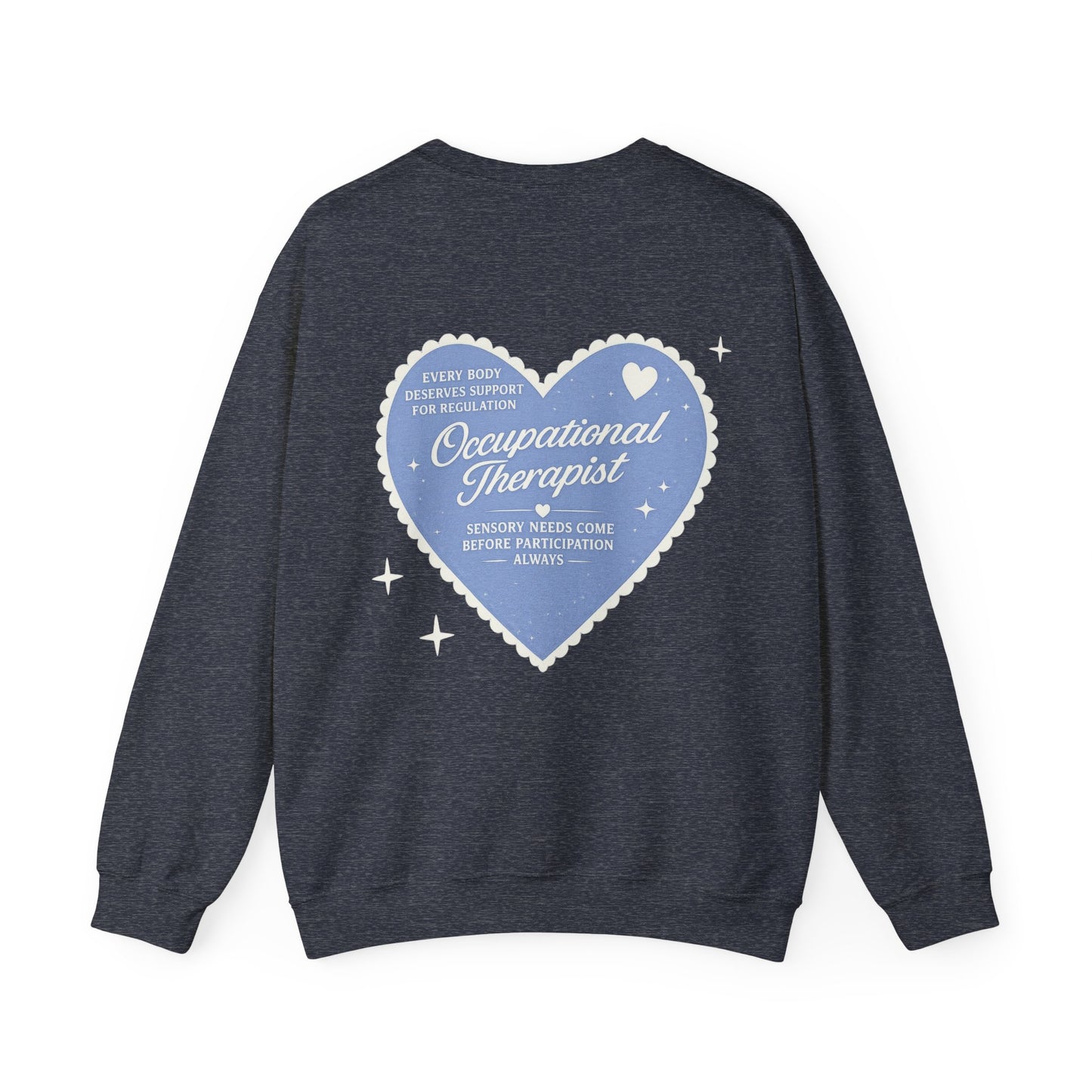 OT Heart Patch Sweatshirt | Front and Back Print