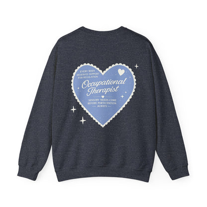 OT Heart Patch Sweatshirt | Front and Back Print