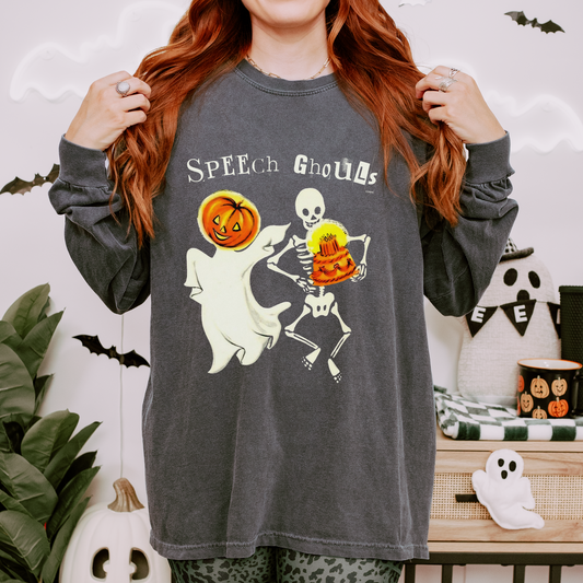 Speech Ghouls Long Sleeve Comfort Colors T-Shirt