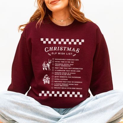 Christmas SLP Wish List Crewneck Sweatshirt