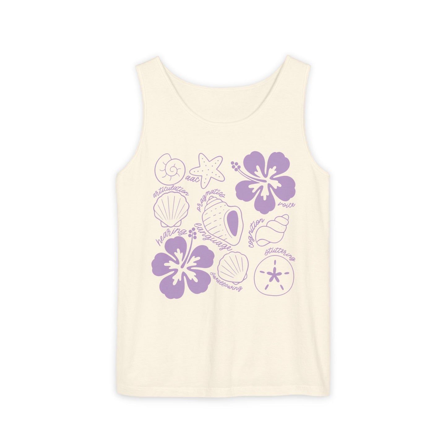 Tropical Speech Scope Comfort Colors Tank Top