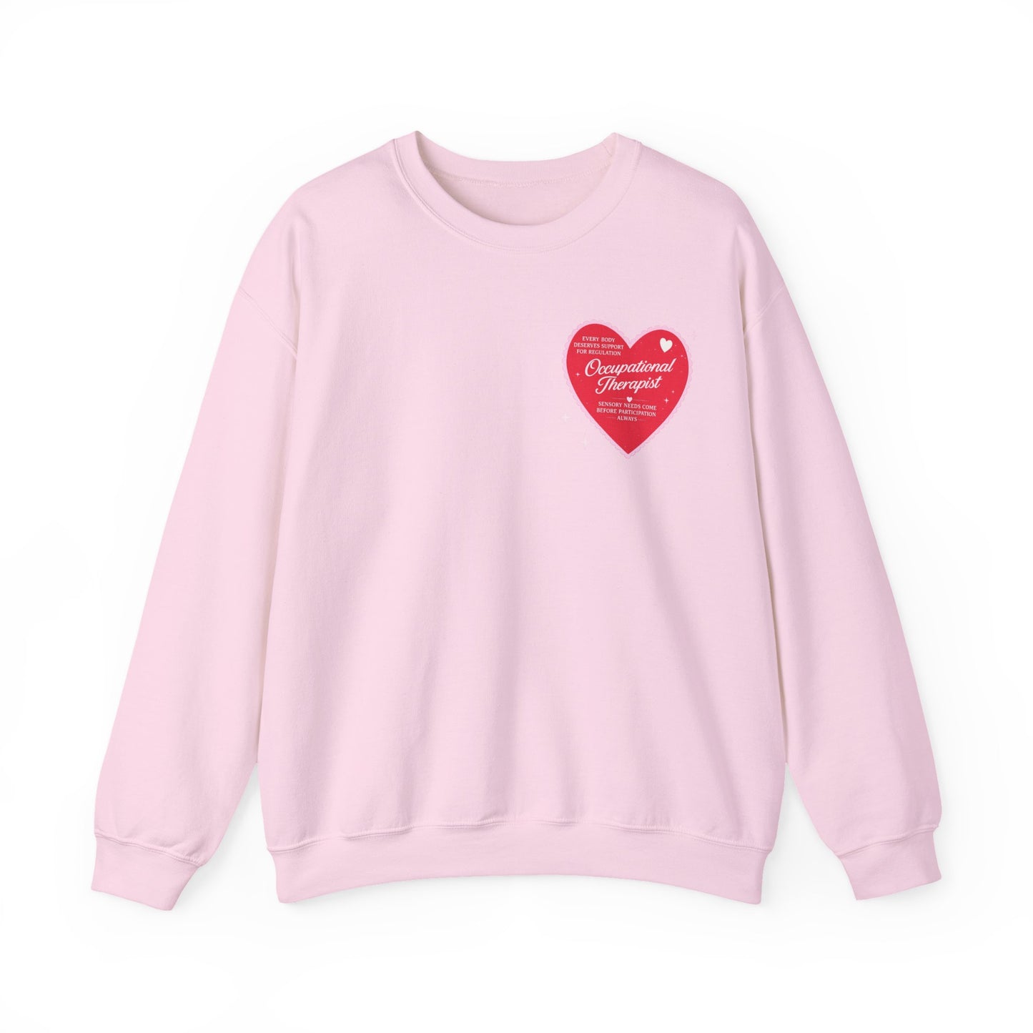 OT Heart Patch Sweatshirt | Front and Back Print