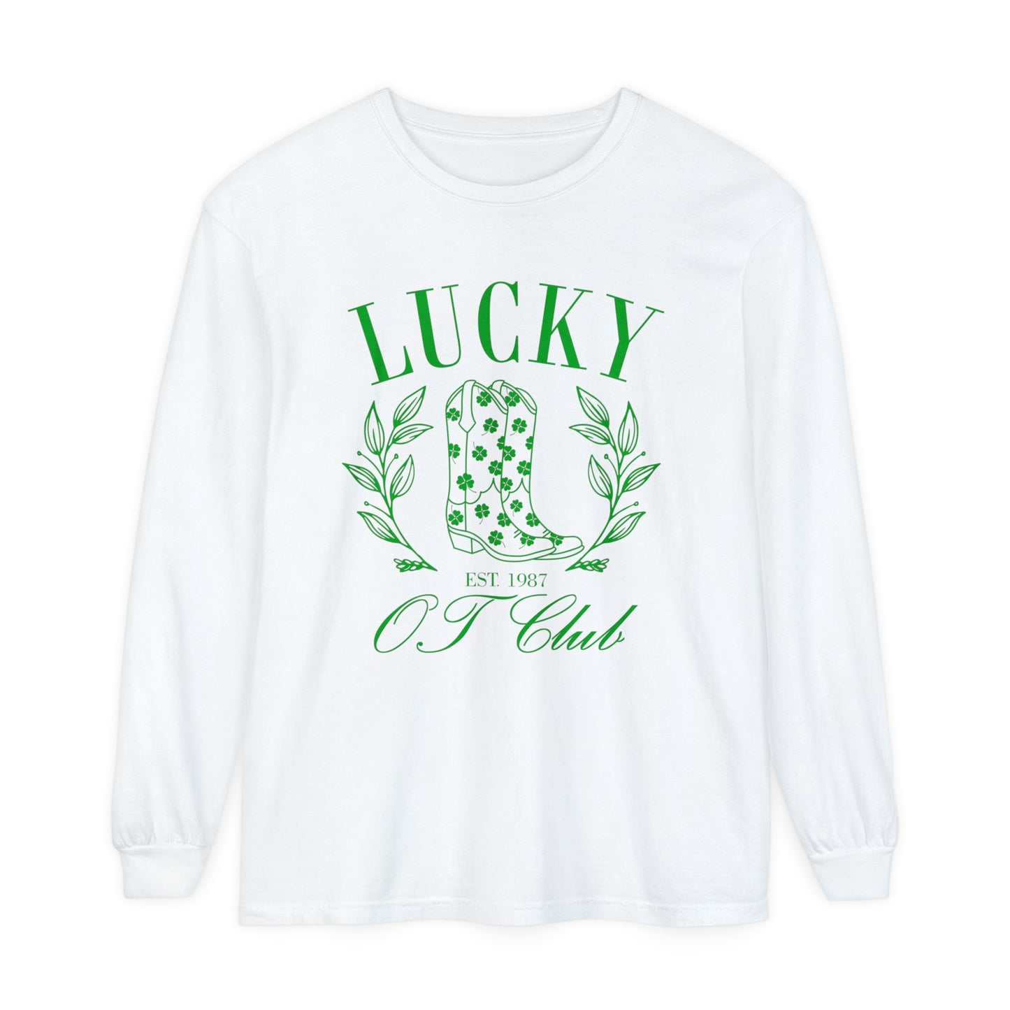 Lucky OT Club Long Sleeve Comfort Colors T-Shirt