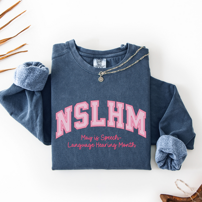 NSLHM Varsity Comfort Colors Sweatshirt