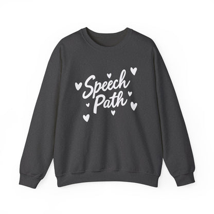 Speech Path Hearts Crewneck Sweatshirt