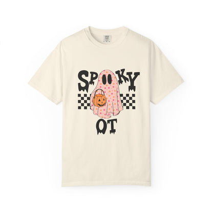 Spooky OT Checkerboard Comfort Colors T-Shirt