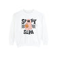 Spooky SLPA Checkerboard Comfort Colors Sweatshirt