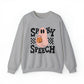 Spooky Speech Checkerboard Crewneck Sweatshirt
