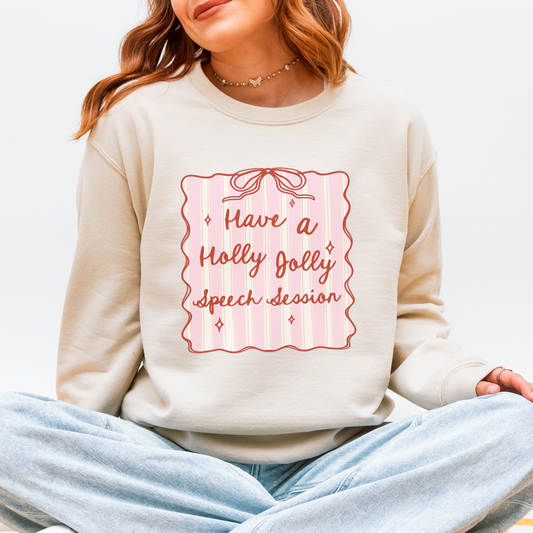 Holly Jolly Speech Session Crewneck Sweatshirt