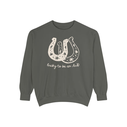 Lucky AuD Horseshoe Comfort Colors Sweatshirt