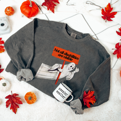 Not All Disabilities Are Visible Comfort Colors Sweatshirt