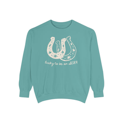 Lucky SLPA Horseshoe Comfort Colors Sweatshirt
