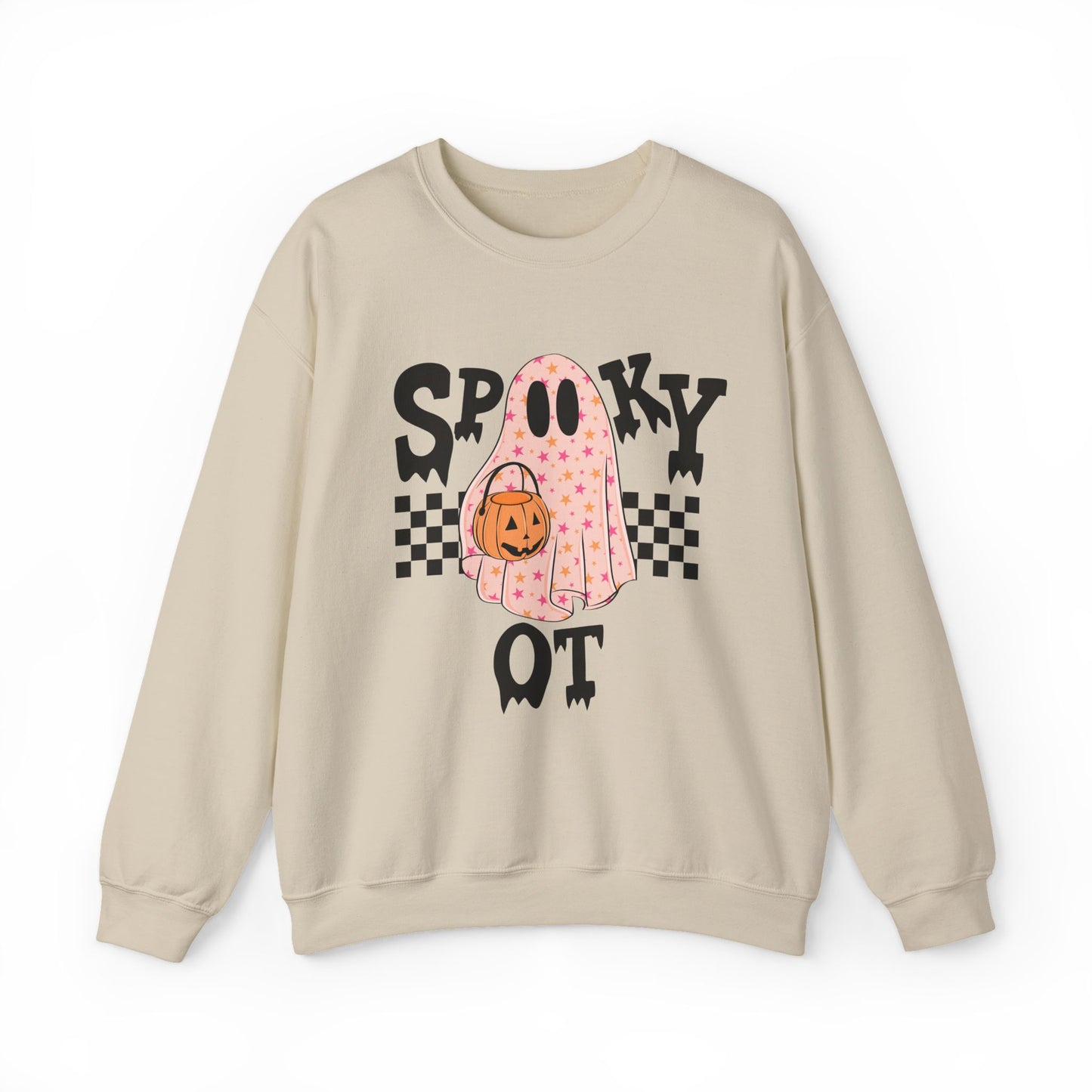 Spooky OT Checkerboard Crewneck Sweatshirt