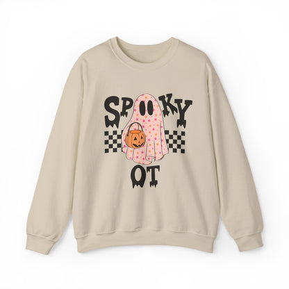 Spooky OT Checkerboard Crewneck Sweatshirt