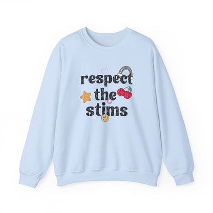 Respect The Stims Distressed Crewneck Sweatshirt