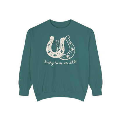 Lucky SLP Horseshoe Comfort Colors Sweatshirt