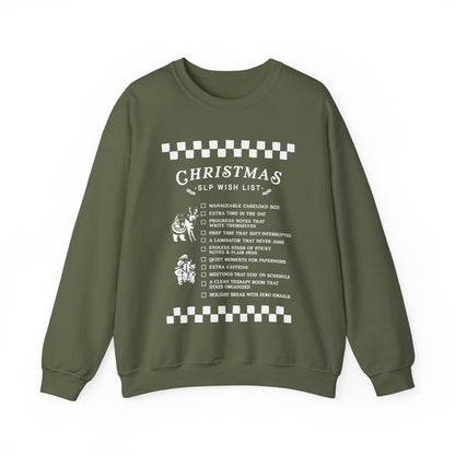 Christmas SLP Wish List Crewneck Sweatshirt