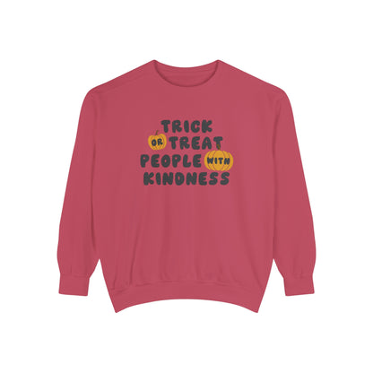 Trick or Treat Kindness Comfort Colors Sweatshirt