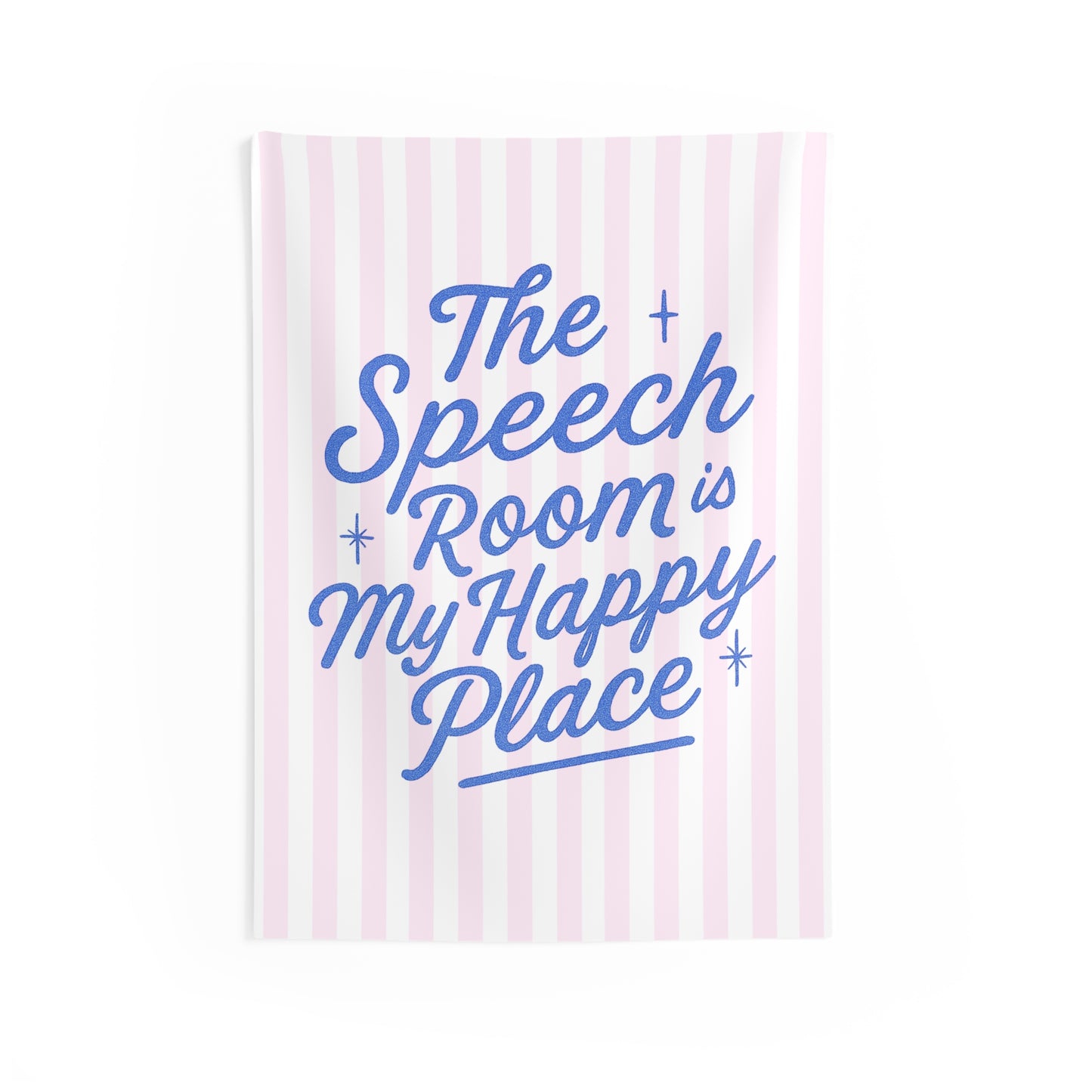 Speech Room Happy Place Tapestry