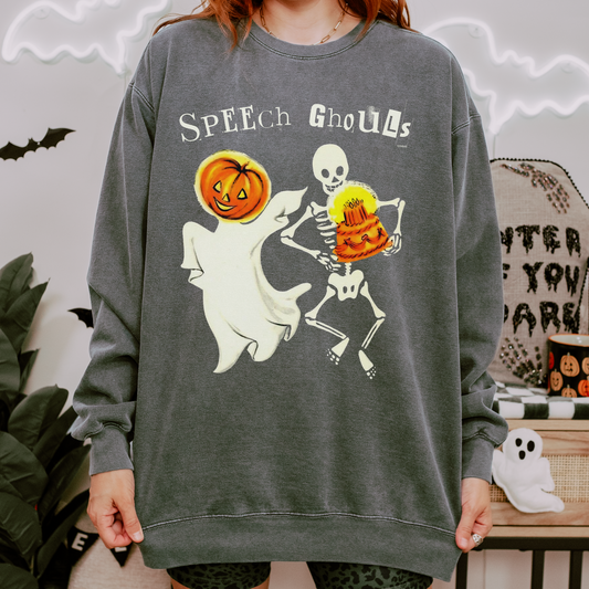 Speech Ghouls Comfort Colors Sweatshirt