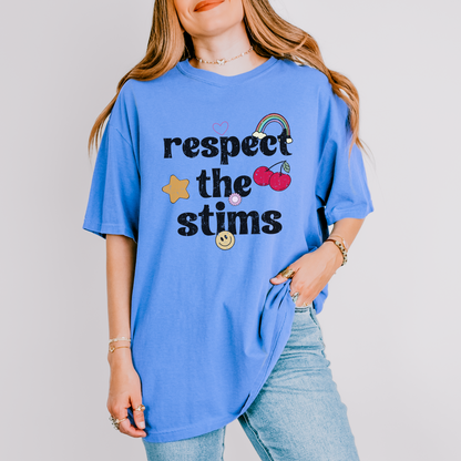 Respect The Stims Distressed Comfort Colors T-Shirt