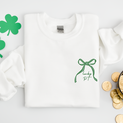 Lucky PT Bow Embroidered Sweatshirt