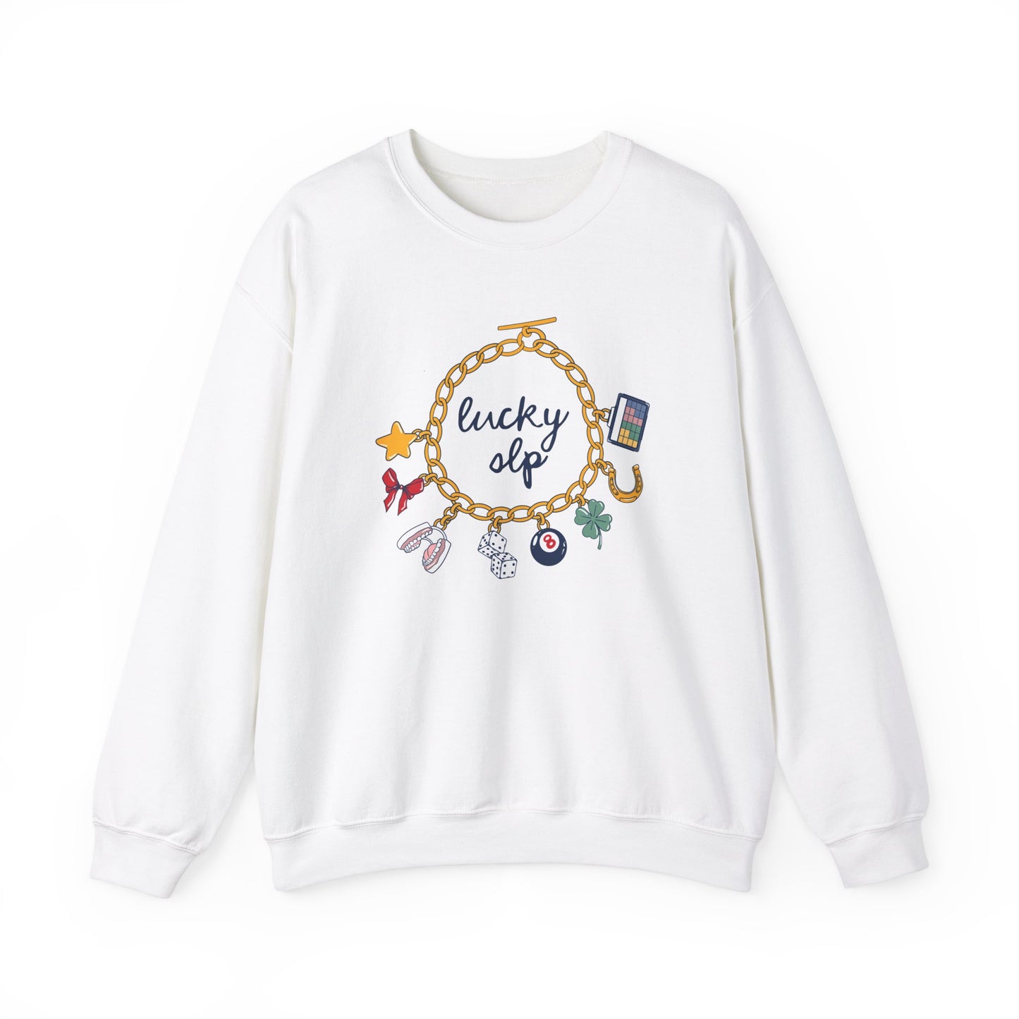 Lucky SLP Charm Bracelet Crewneck Sweatshirt