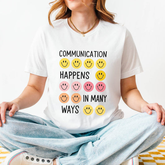 Communication Happens In Many Ways Jersey T-Shirt