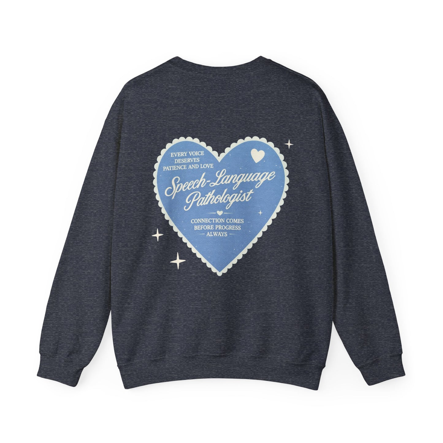 SLP Heart Patch Sweatshirt | Front and Back Print