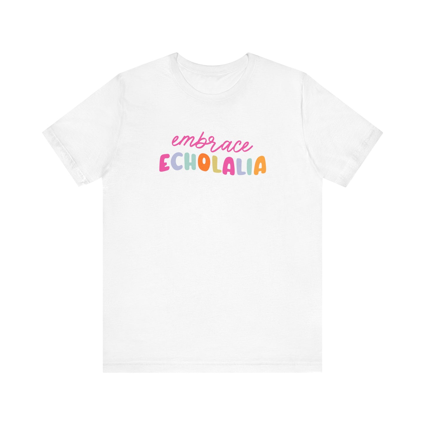 Embrace Echolalia Rainbow Jersey T-Shirt