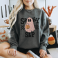 Spooky SLP Checkerboard Comfort Colors Sweatshirt