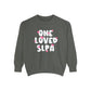 One Loved SLPA Hearts Comfort Colors Sweatshirt
