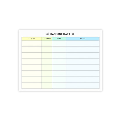 Baseline Data Post-it® Note Pad | Green & Blue