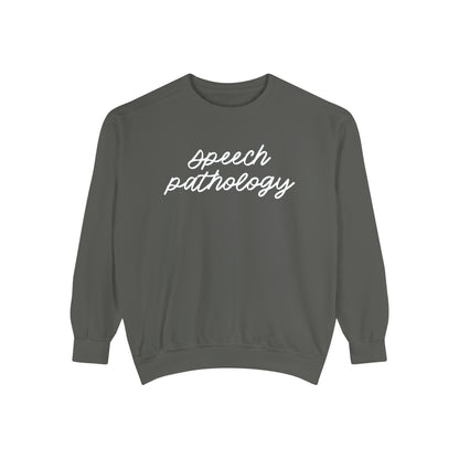 Speech Pathology Script Comfort Colors Sweatshirt