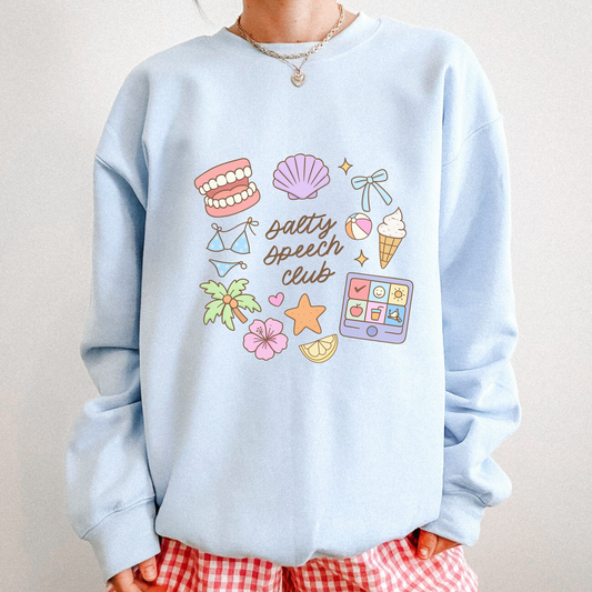 Salty Speech Club Crewneck Sweatshirt