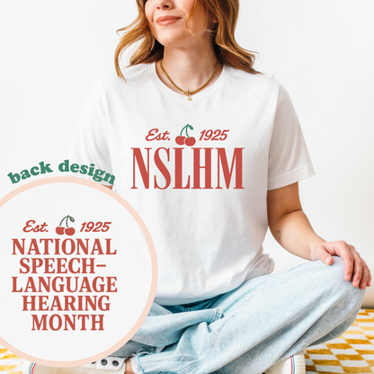 NSLHM Cherries Jersey T-Shirt | Front and Back Print
