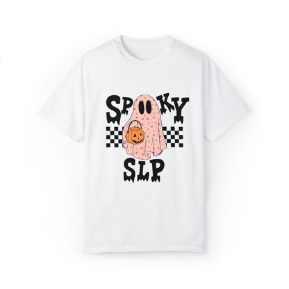 Spooky SLP Checkerboard Comfort Colors T-Shirt