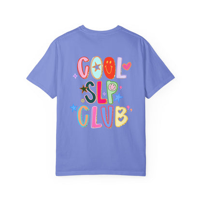 Personalized Cool SLP Club Comfort Colors T-Shirt | Front and Back Print