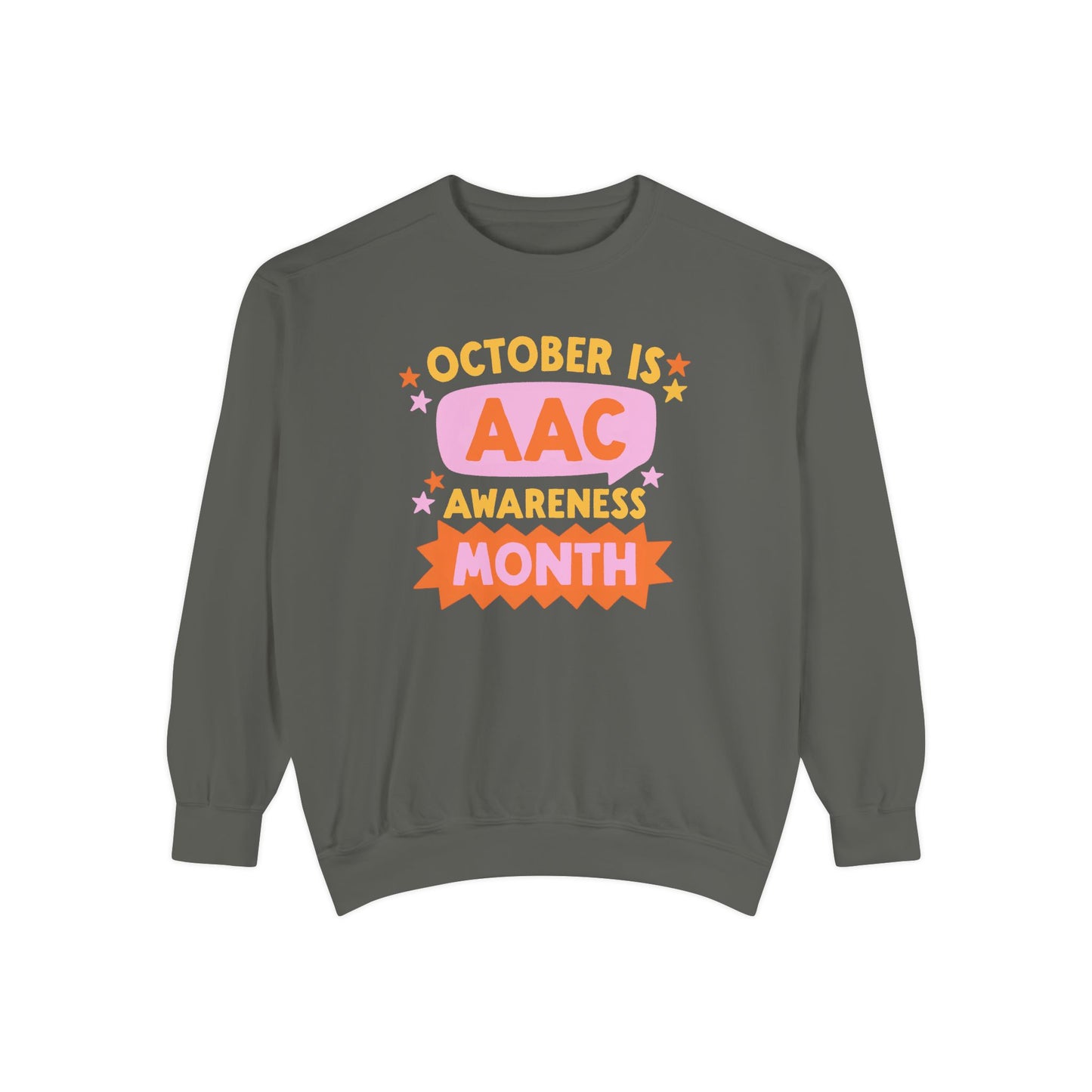 AAC Awareness Month Comfort Colors Sweatshirt