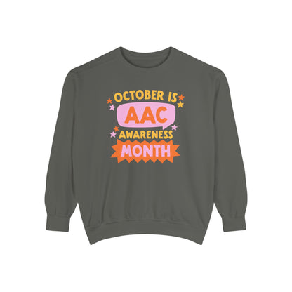 AAC Awareness Month Comfort Colors Sweatshirt