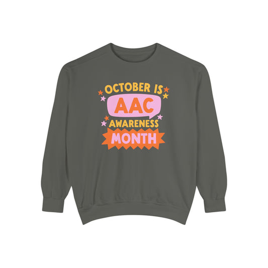 AAC Awareness Month Comfort Colors Sweatshirt