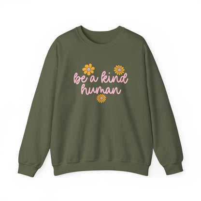 Be a Kind Human Crewneck Sweatshirt