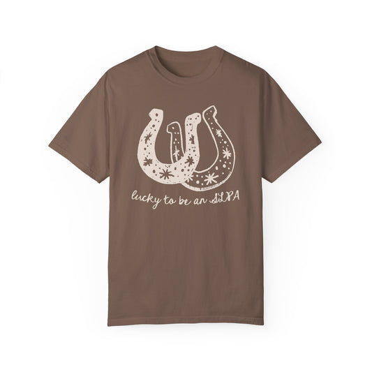 Lucky SLPA Horseshoe Comfort Colors T-Shirt