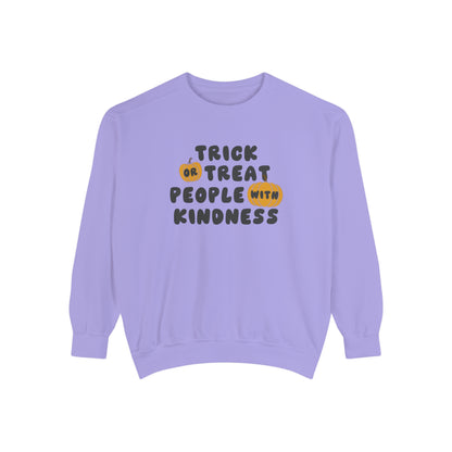 Trick or Treat Kindness Comfort Colors Sweatshirt